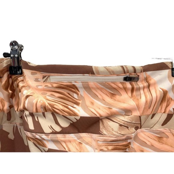 Nike Plus Size Fast Crop Running Tights 1X Floral Tropical Athletic Workout - Picture 5 of 6